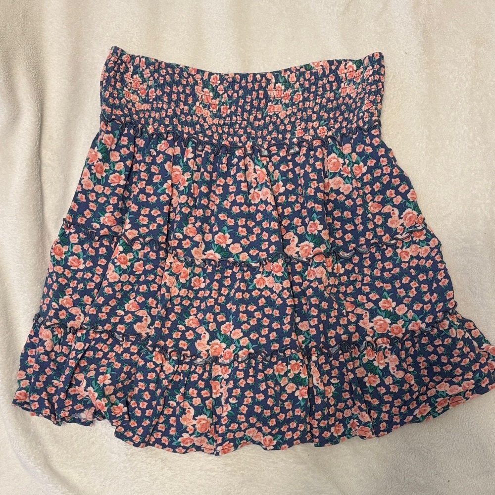 American Eagle Outfitters Navy Floral Mini Skirt